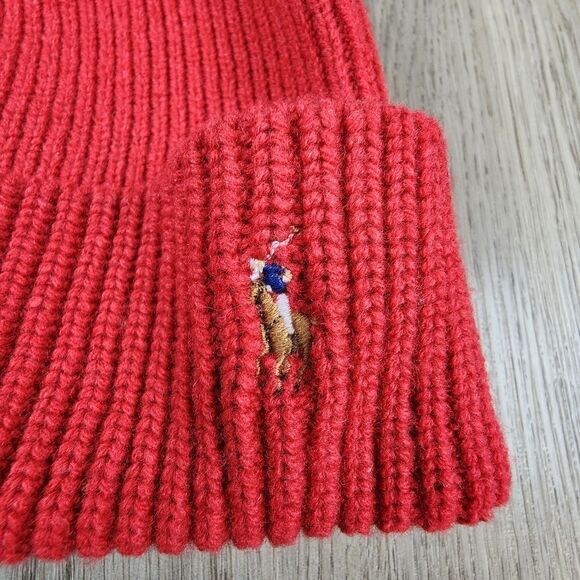 Polo Ralph Lauren 100% Merino Wool Men's Beanie Hat - Picture 3 of 4
